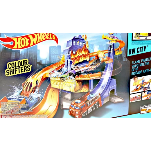 Hot Wheels Color Shifters Flame Fighter Playset - هوت ويلز - Image 4